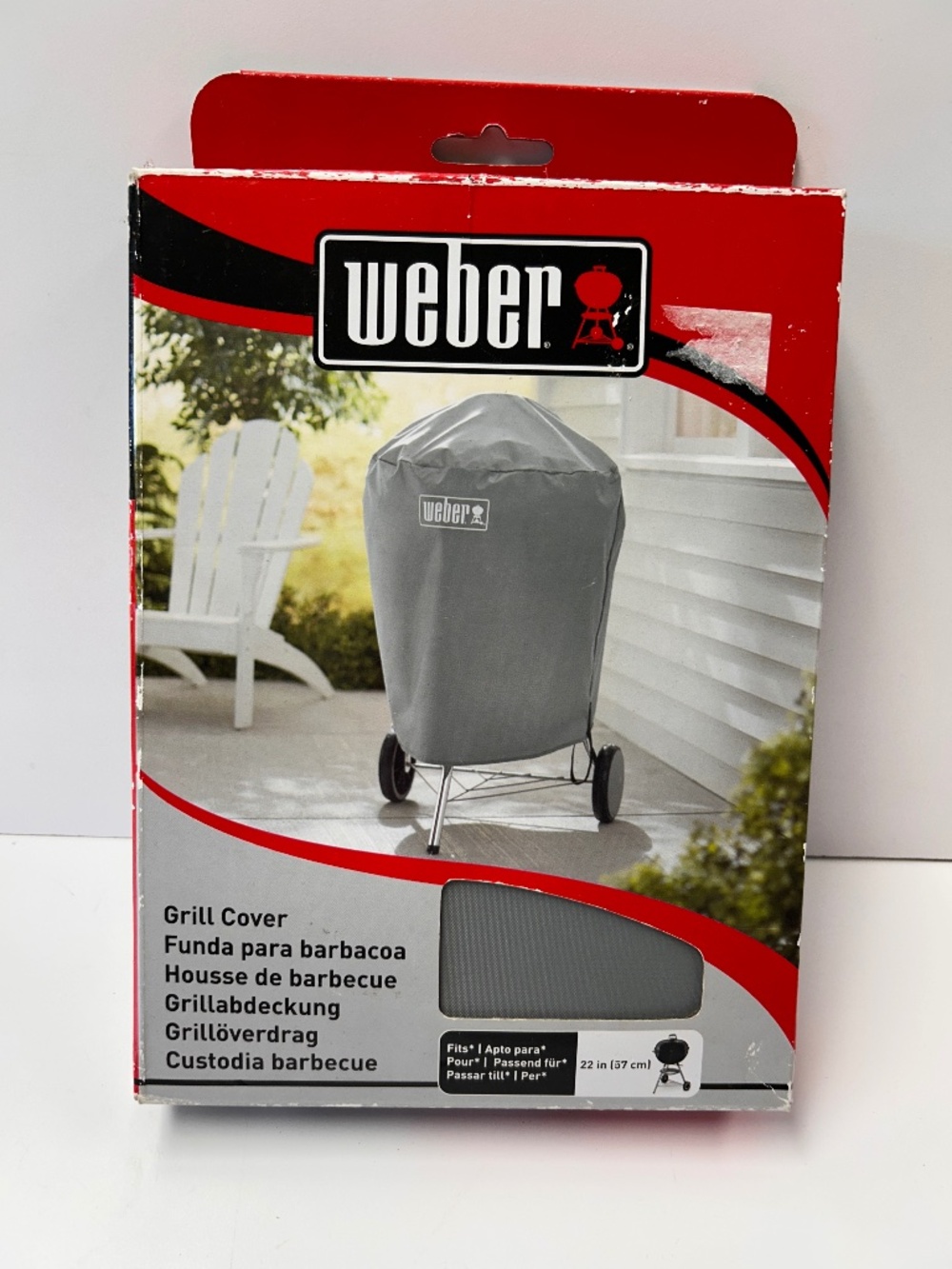 New Weber 22 in Gray Charcoal Grill Cover Water Resistant #7176